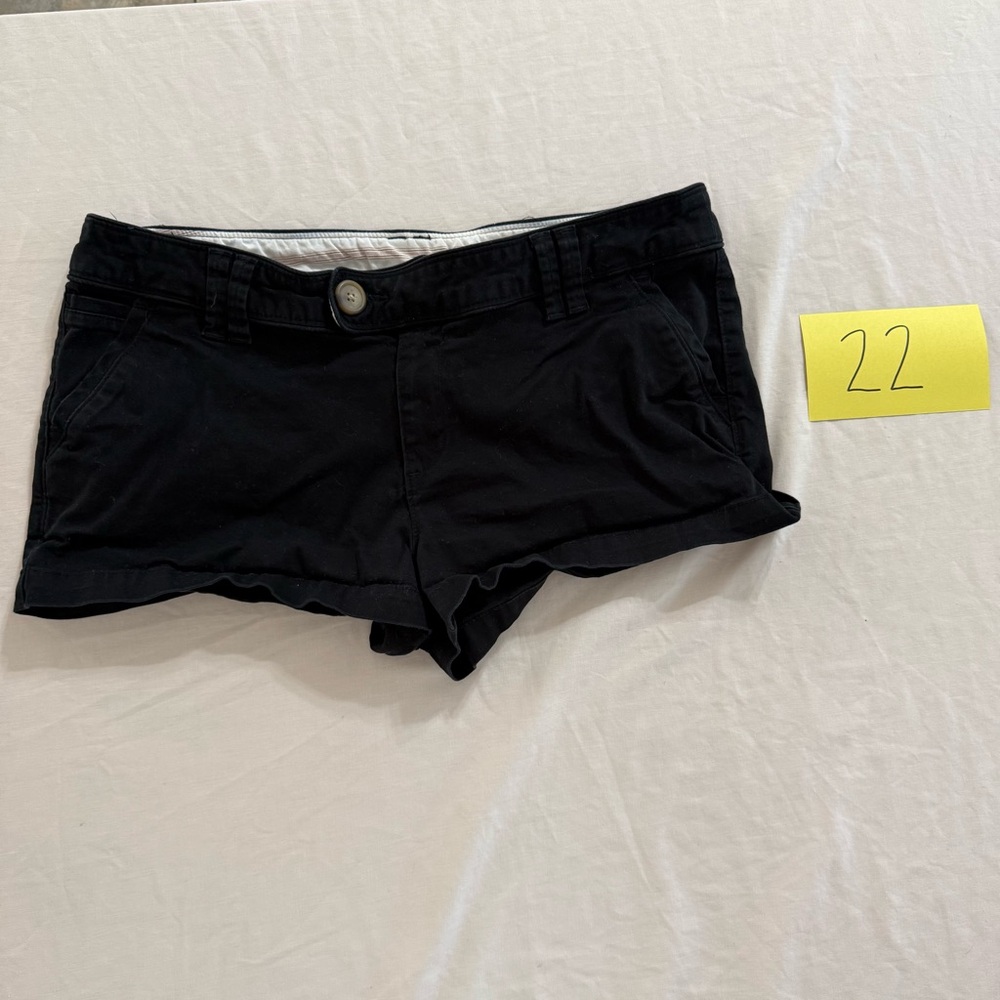 Red Camel Black High Waist Women's Shorts